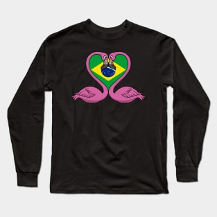 Flamingo Brazil Long Sleeve T-Shirt